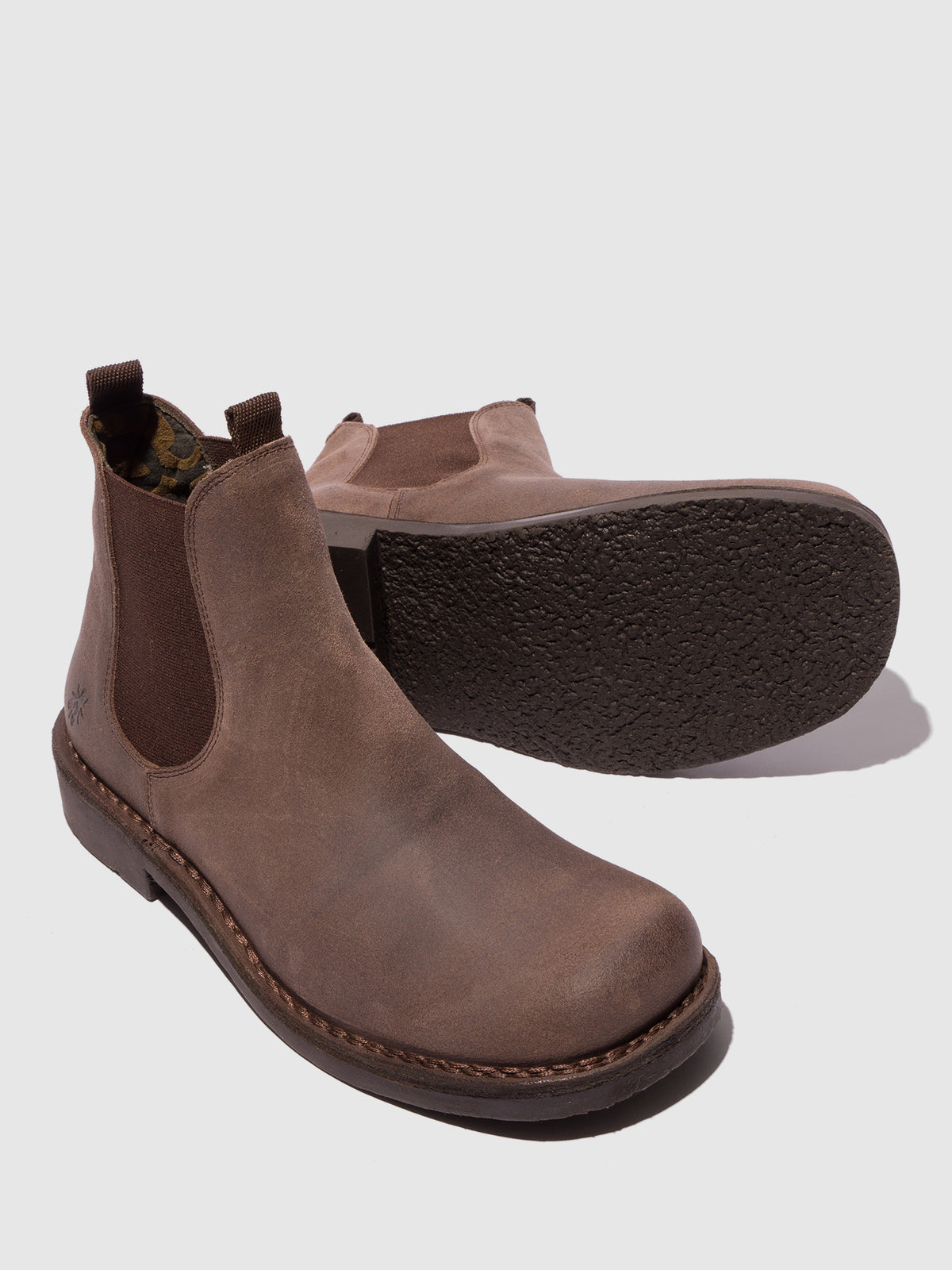 Botins em camurça FLY London RECH taupe