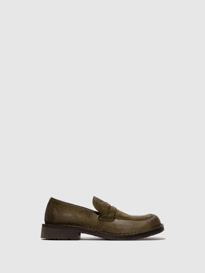 Sapatos em pele FLY London RIKI verde aspen