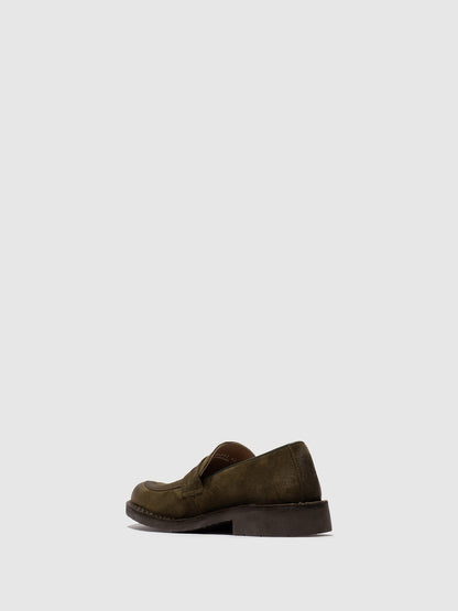 Sapatos em pele FLY London RIKI verde aspen