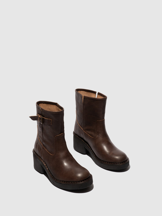 Botins em pele FLY London NAKY castanho