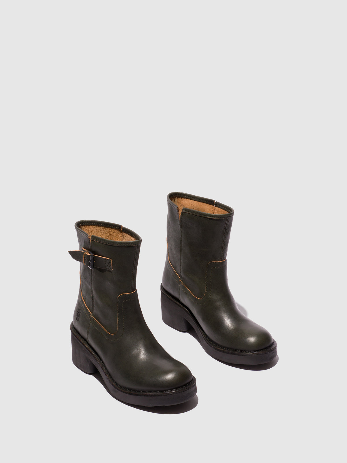 Botins em pele FLY London NAKY verde