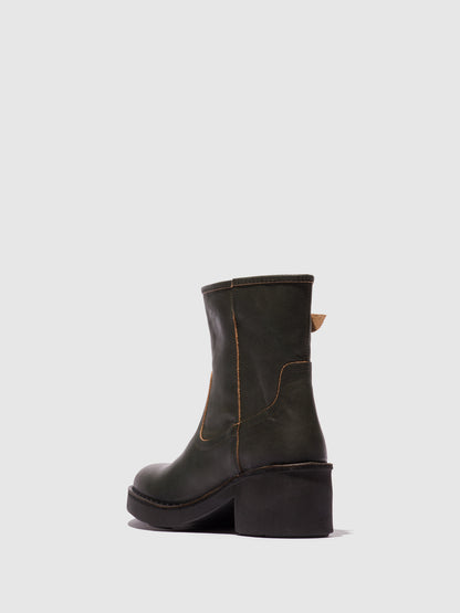 Botins em pele FLY London NAKY verde