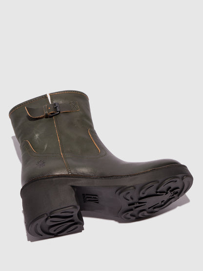 Botins em pele FLY London NAKY verde