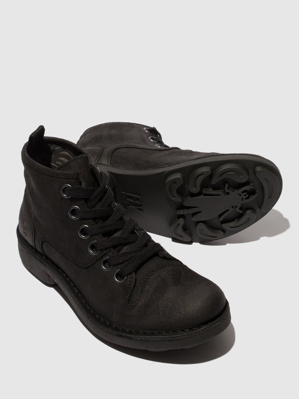 Botins em camurça FLY London NOIL preto