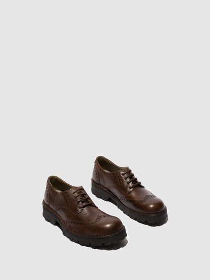 Sapatos em pele FLY London KAMY castanho-escuro