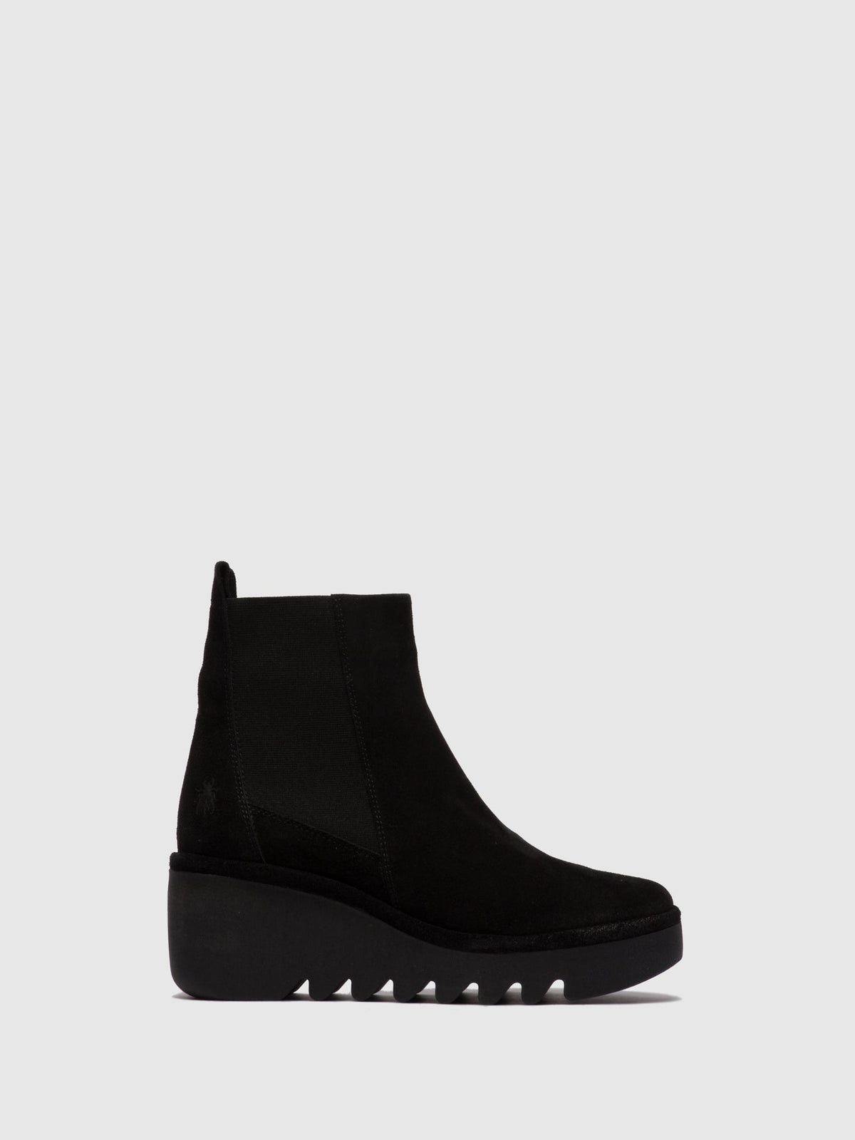Botins Chelsea FLY London BAGU camurça oleada preto