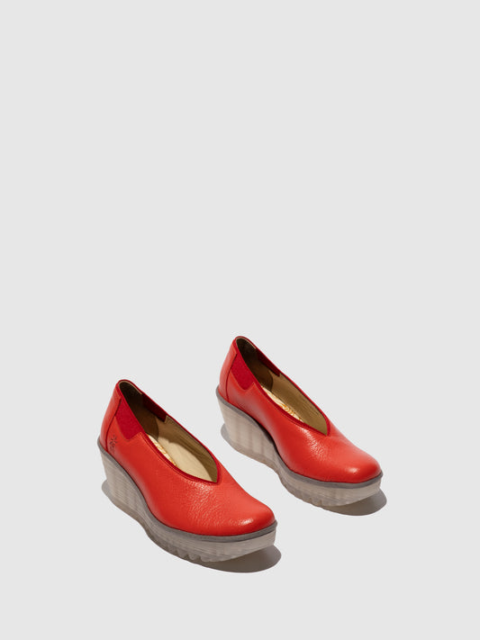 Sapatos em pele FLY London YOZA devil vermelho
