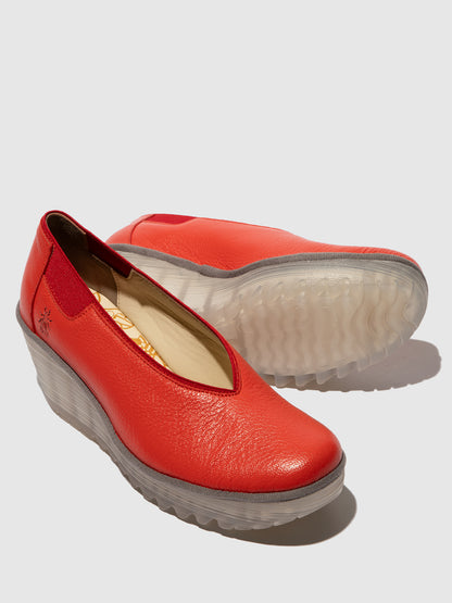 Sapatos em pele FLY London YOZA devil vermelho