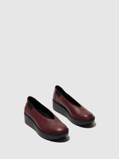 Sapatos em pele FLY London JURY wine