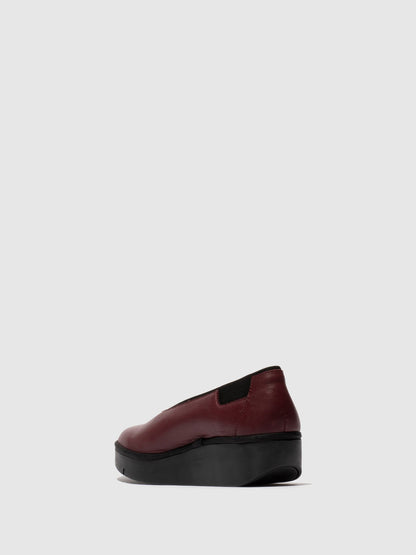 Sapatos em pele FLY London JURY wine