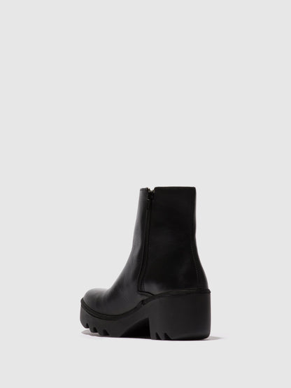 Botins com fecho em pele FLY London TOOR rug preto