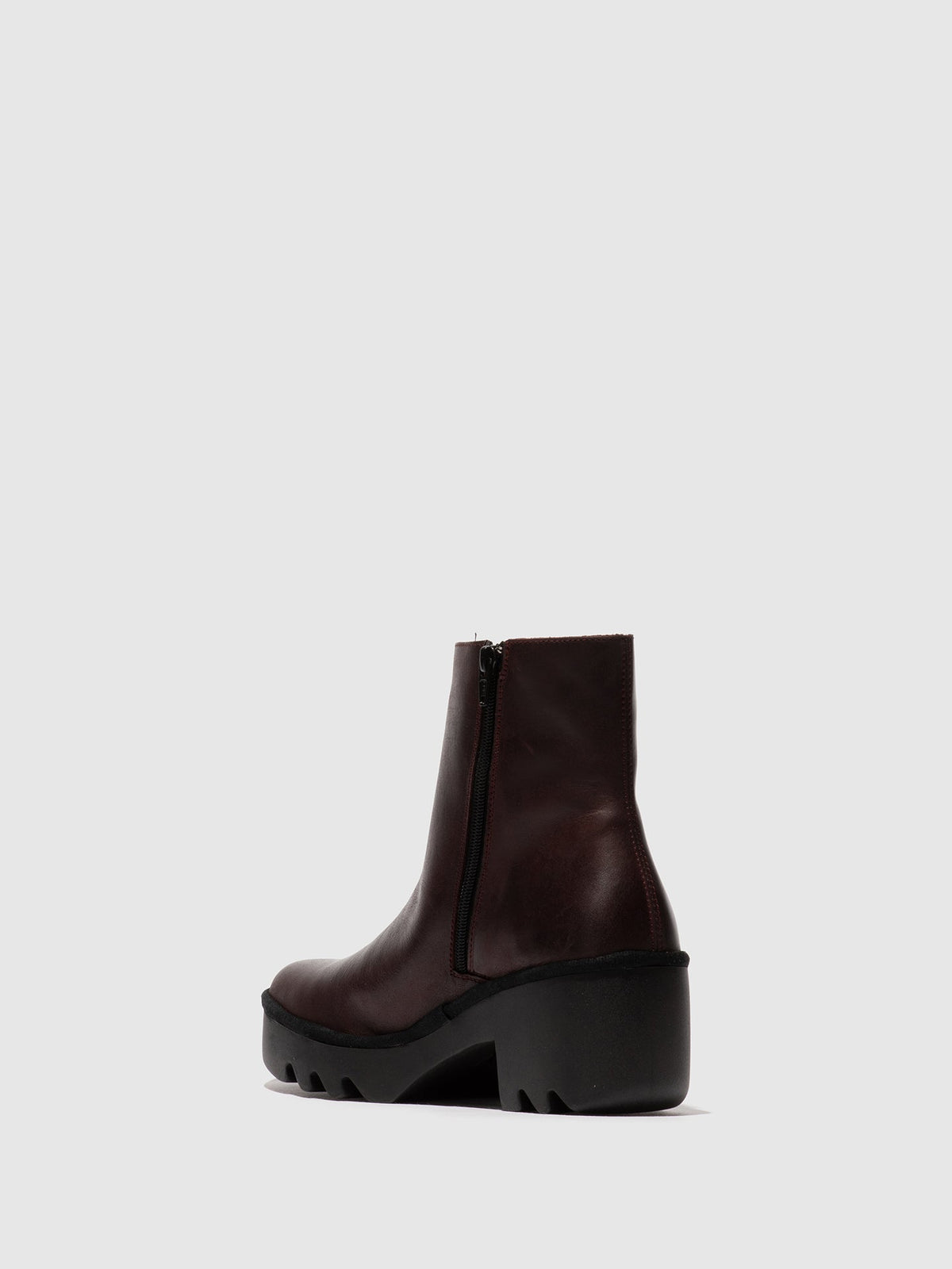 Botins com fecho em pele FLY London TOOR vinho