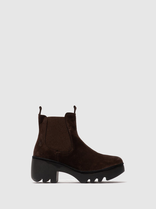Botins Chelsea em pele FLY London TRIG expresso