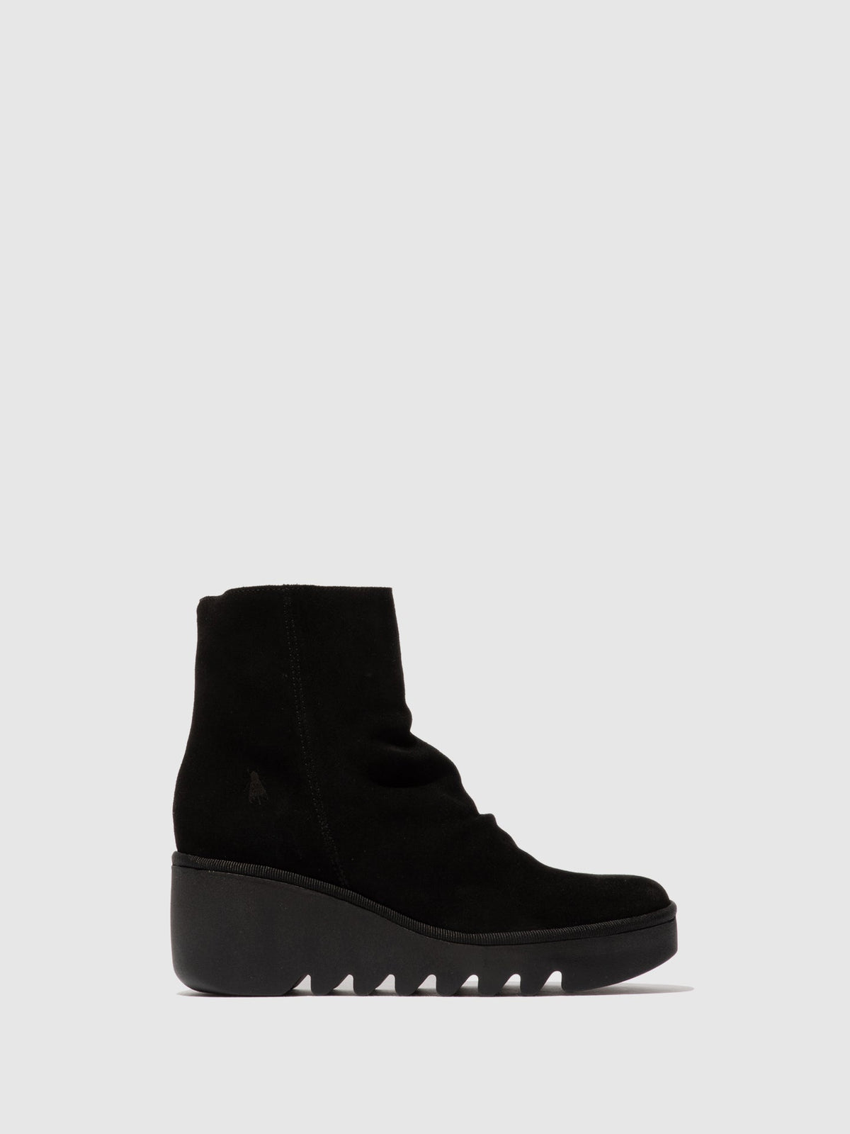 Botins com fecho em pele FLY London BAAN camurça oleada preto