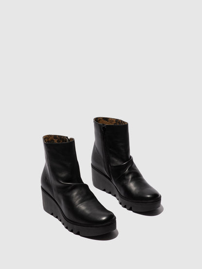 Botins com fecho em pele FLY London BAAN preto
