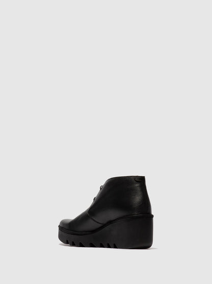 Botins com atacadores em pele FLY London BRAK preto