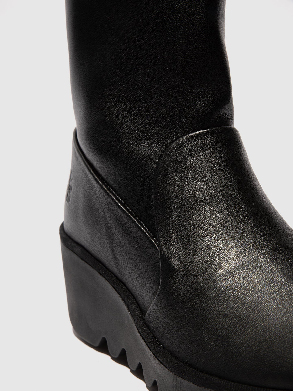 Botins com fecho em pele FLY London BOIK dublin/stretch preto