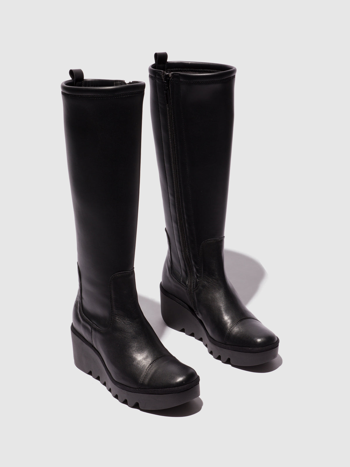 Botins em pele e tecido FLY London BUDI preto