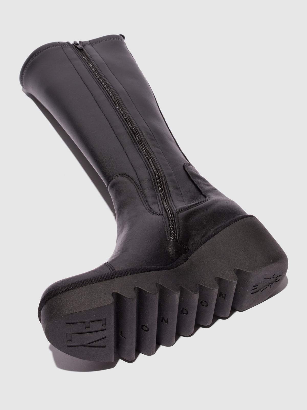 Botins em pele e tecido FLY London BUDI preto
