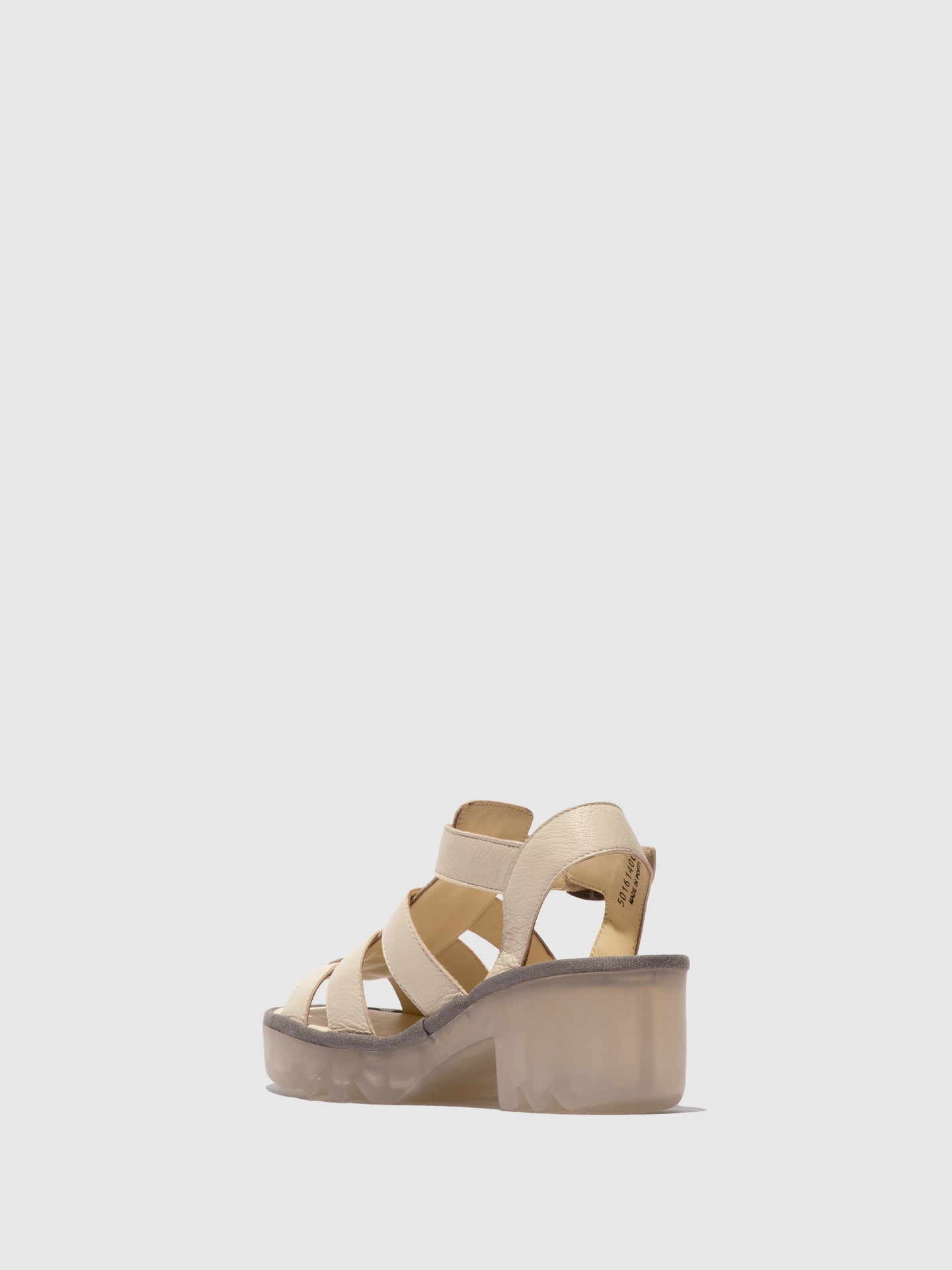Sandálias em pele FLY London TERF offwhite