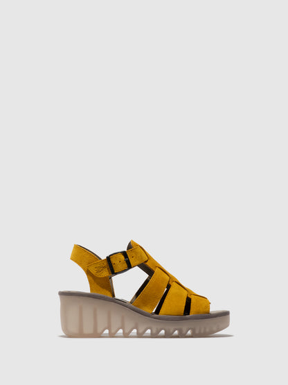 Sandálias em pele FLY London BAIC amarelo
