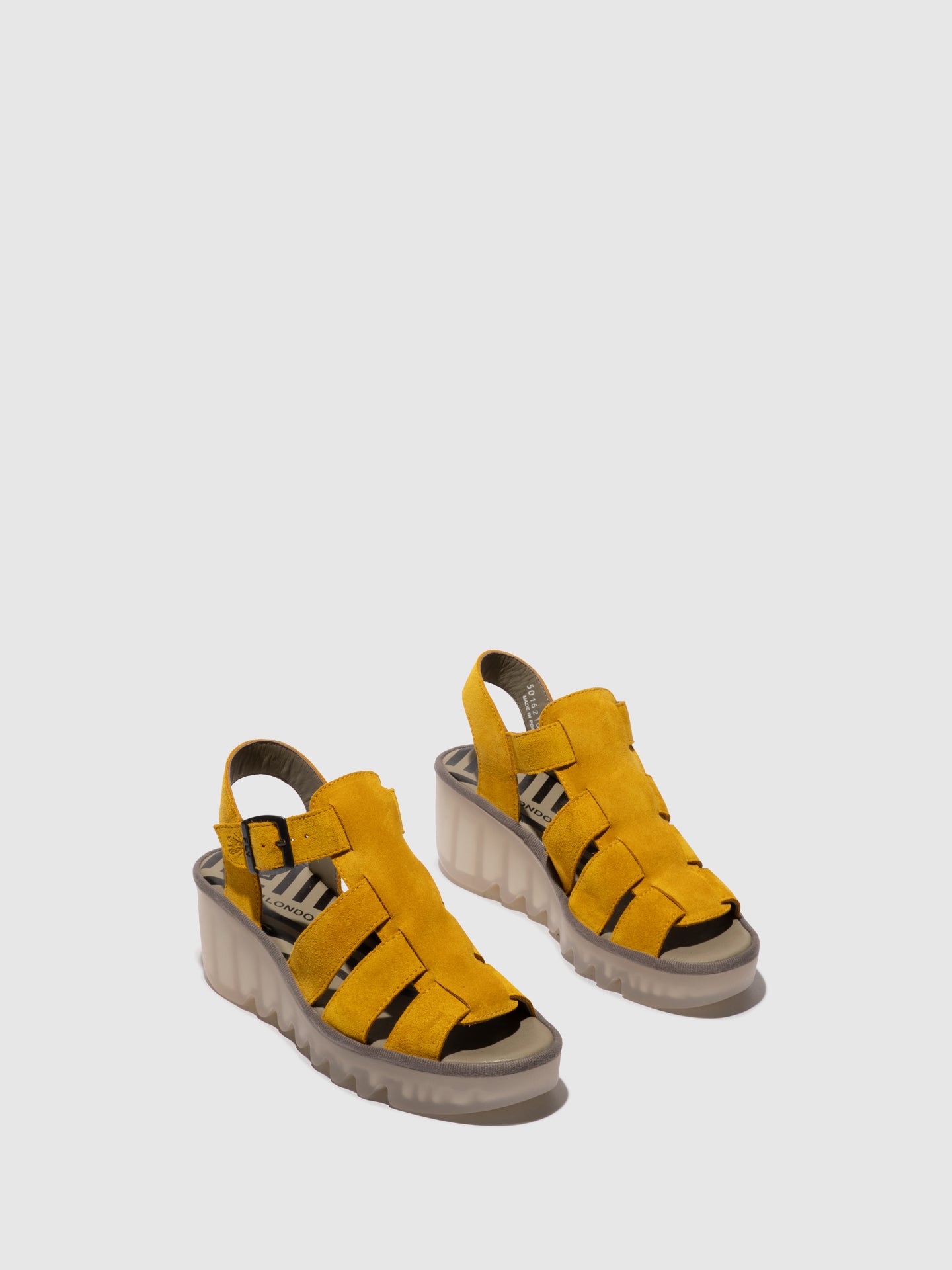 Sandálias em pele FLY London BAIC amarelo