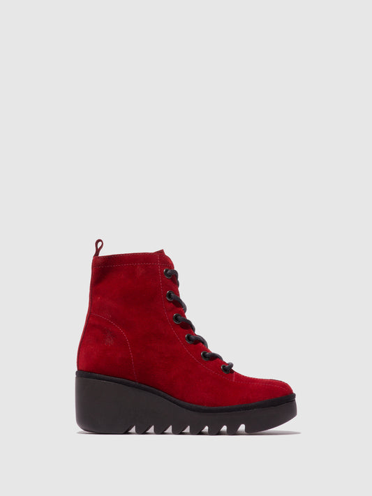 Botins em camurça FLY London BINK vermelho