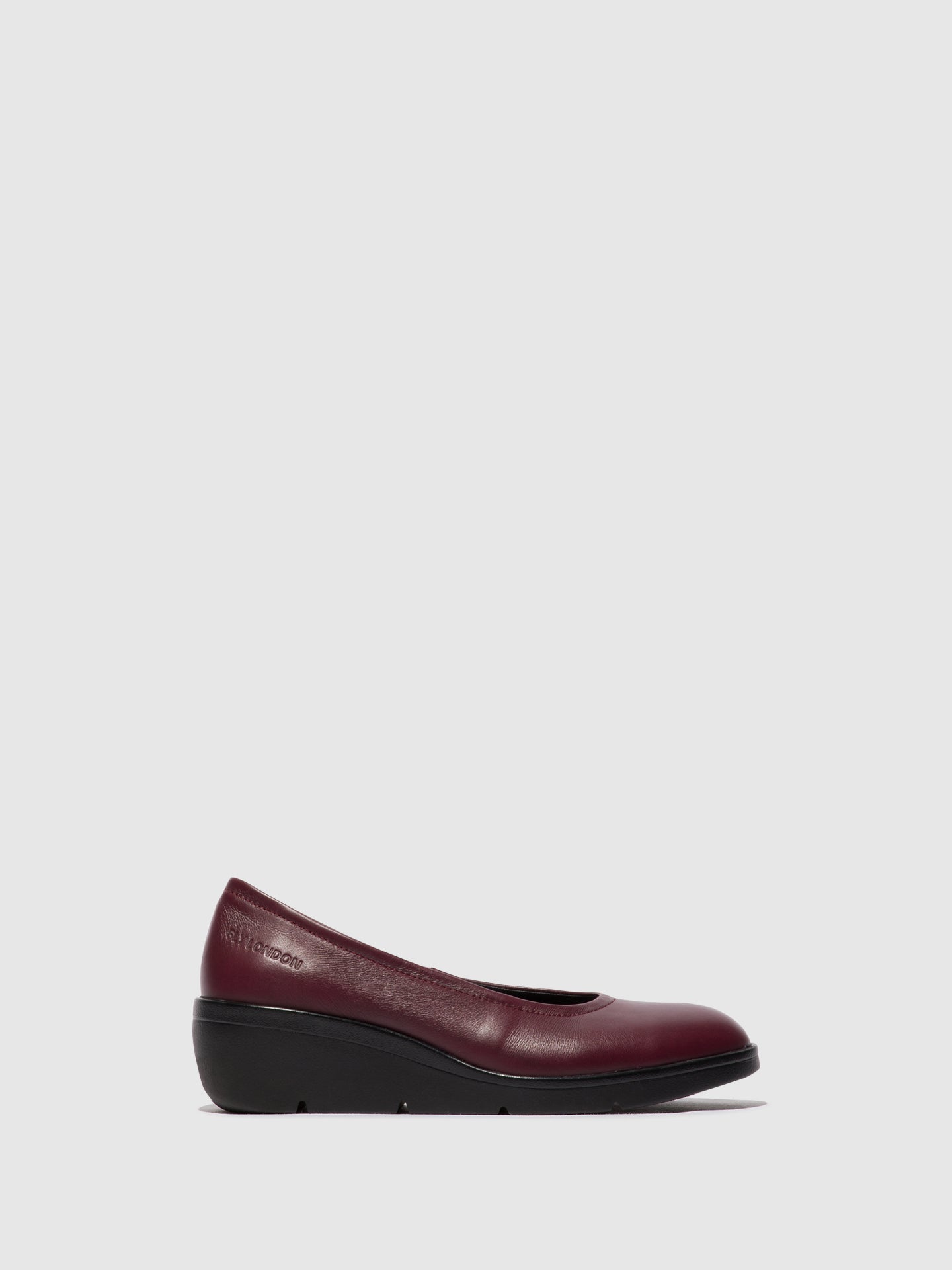 Sapatos em pele FLY London NUMA bordô