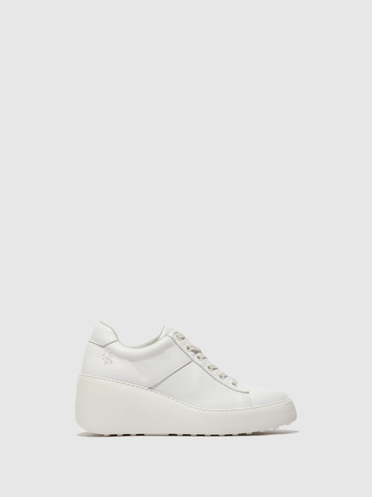 Sapatilhas em pele FLY London DELF branco