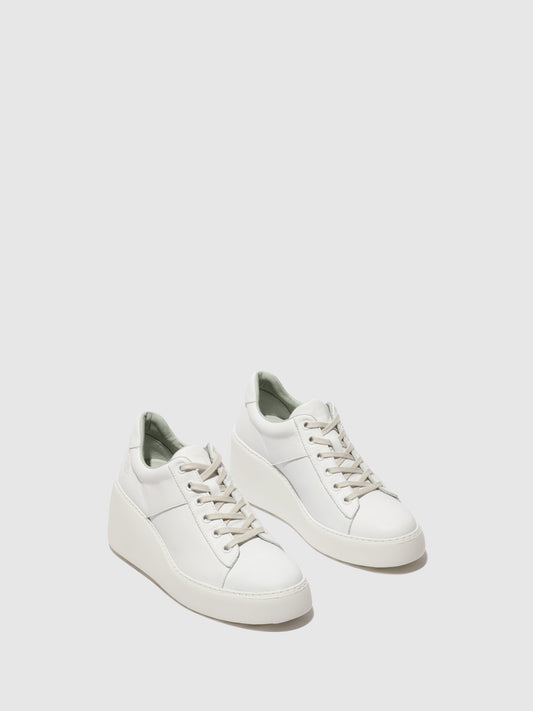 Sapatilhas em pele FLY London DELF branco