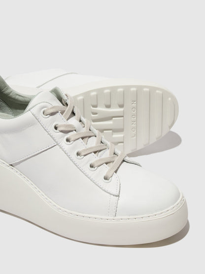 Sapatilhas em pele FLY London DELF branco