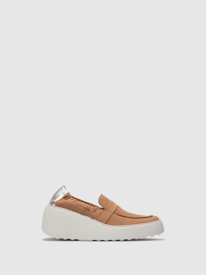 Sapatos em pele FLY London DULI rosa nude prateado