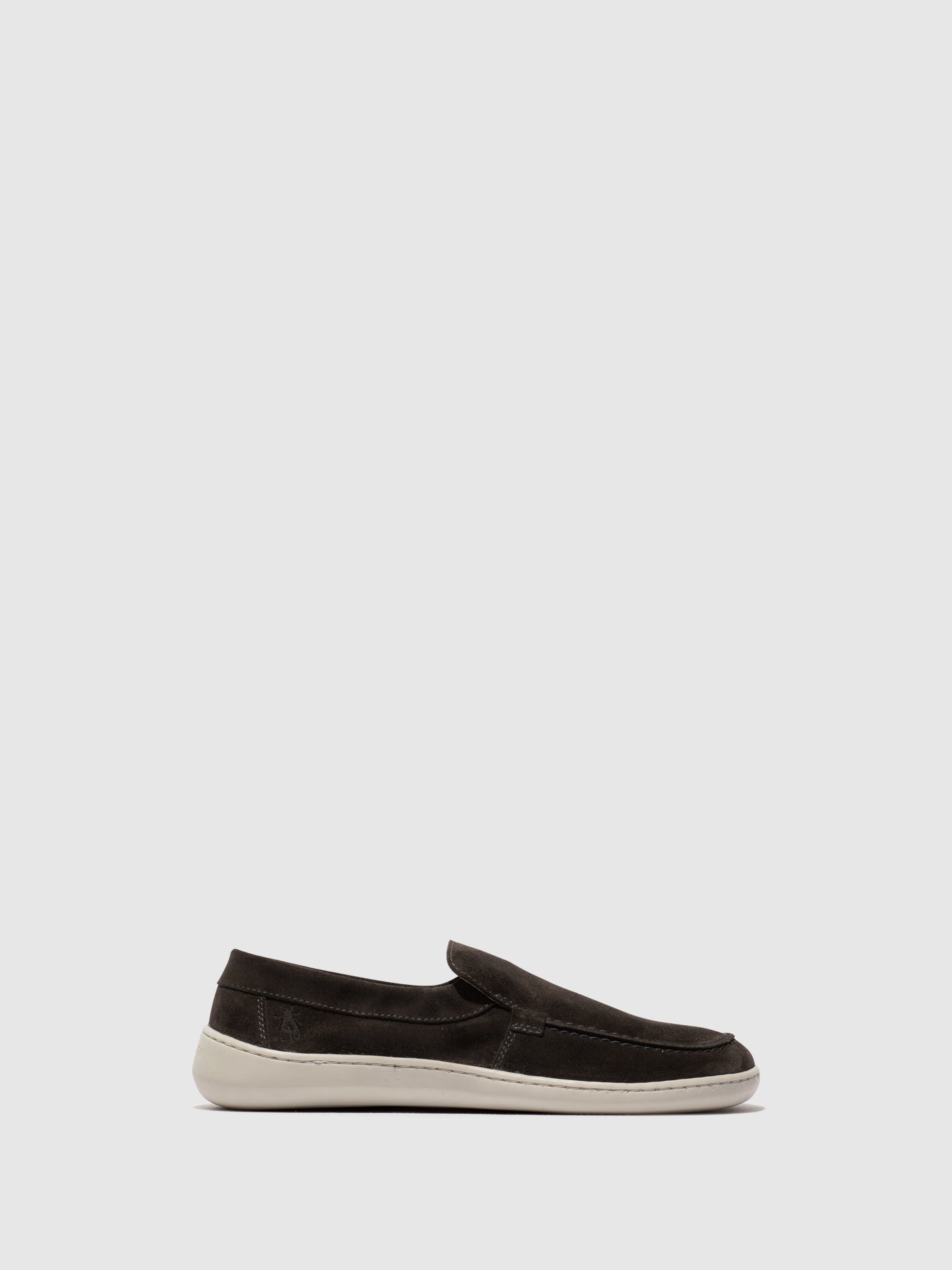 Mocassins em pele camurça FLY London COFY azul escuro