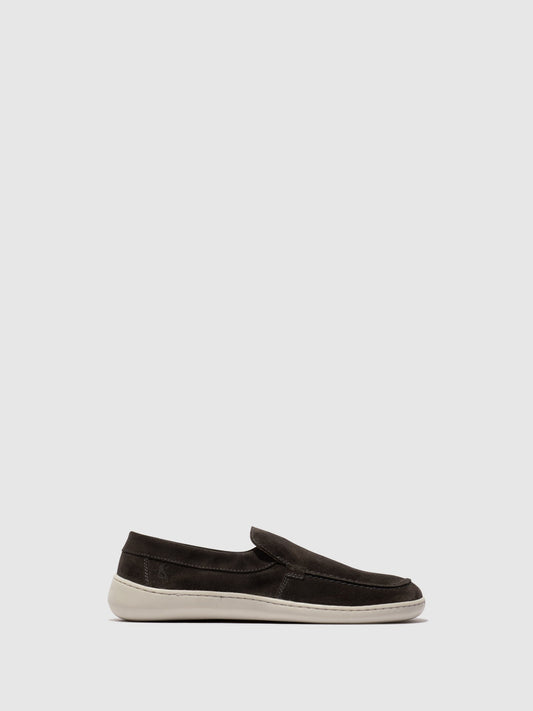 Mocassins em pele camurça FLY London COFY azul escuro