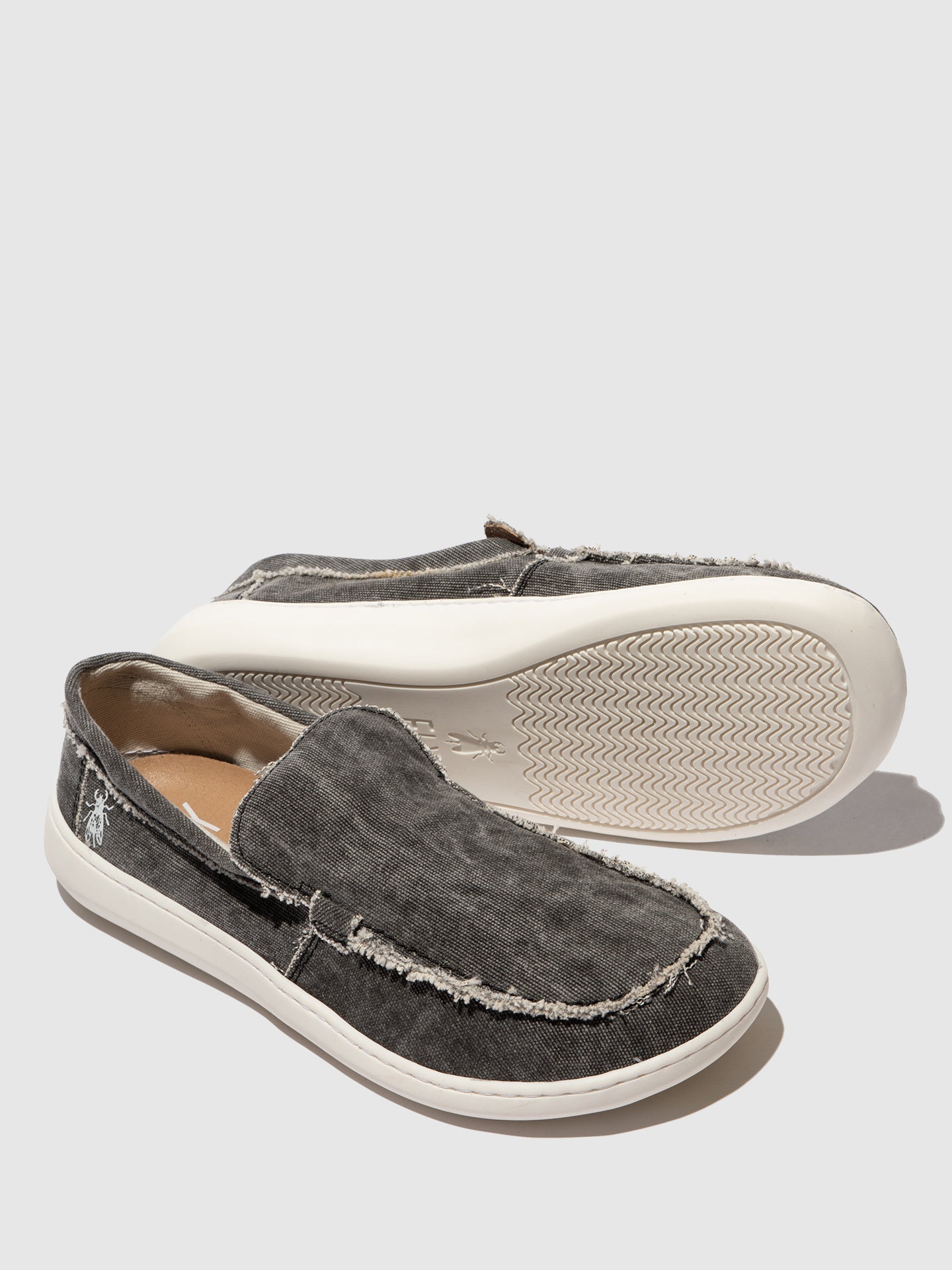 Mocassins em ganga FLY London COFY preto