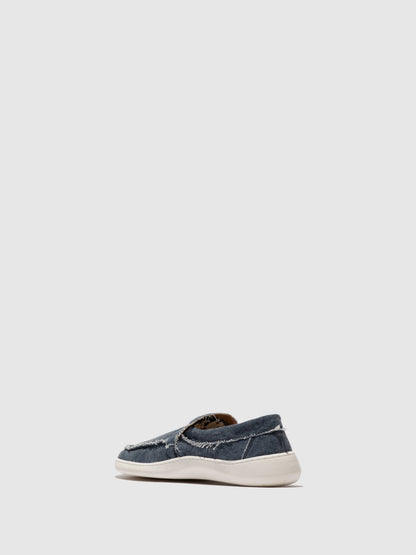 Mocassins em ganga FLY London COFY azul