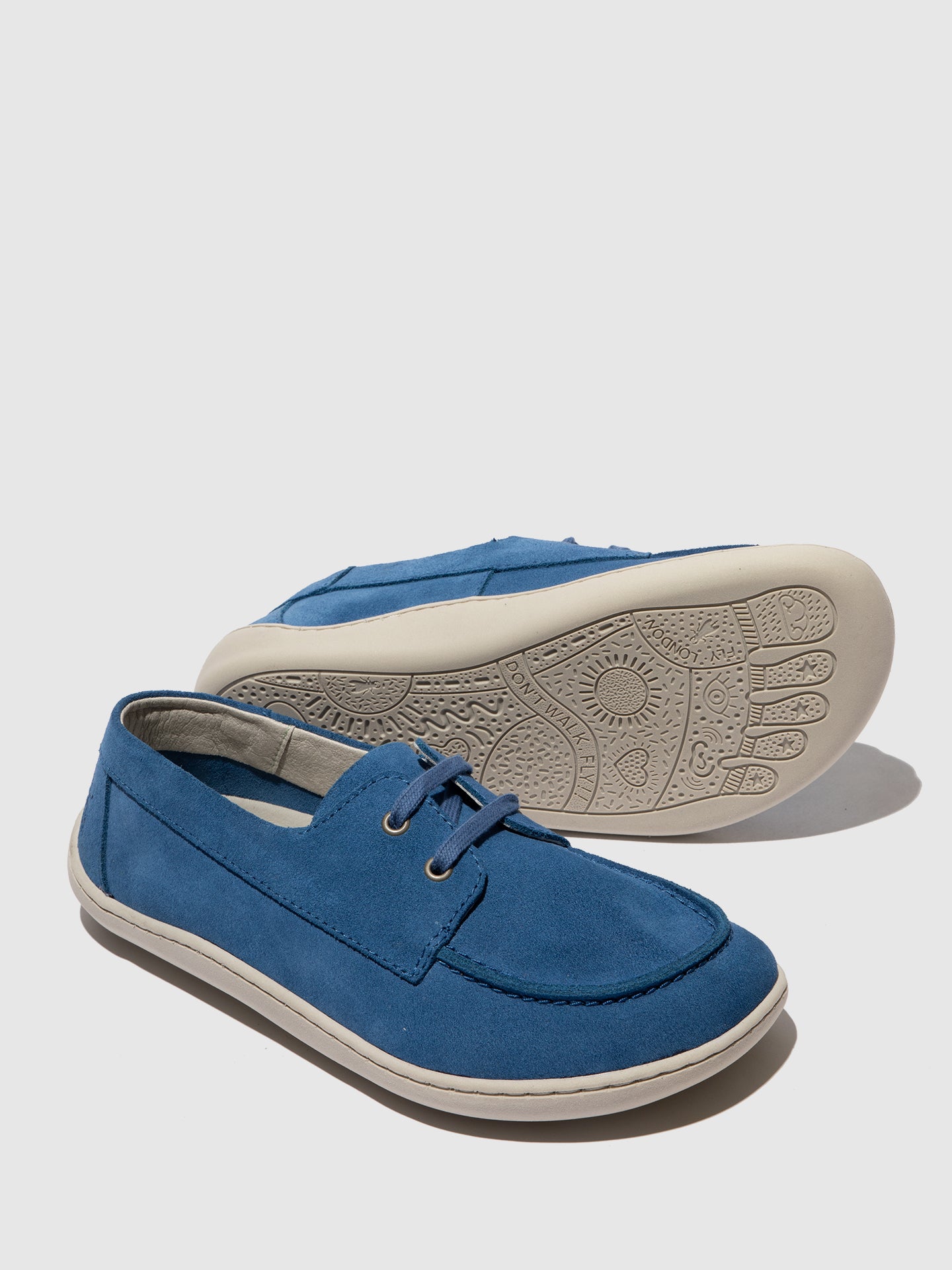 Sapatos em pele camurça FLY London NELT azul