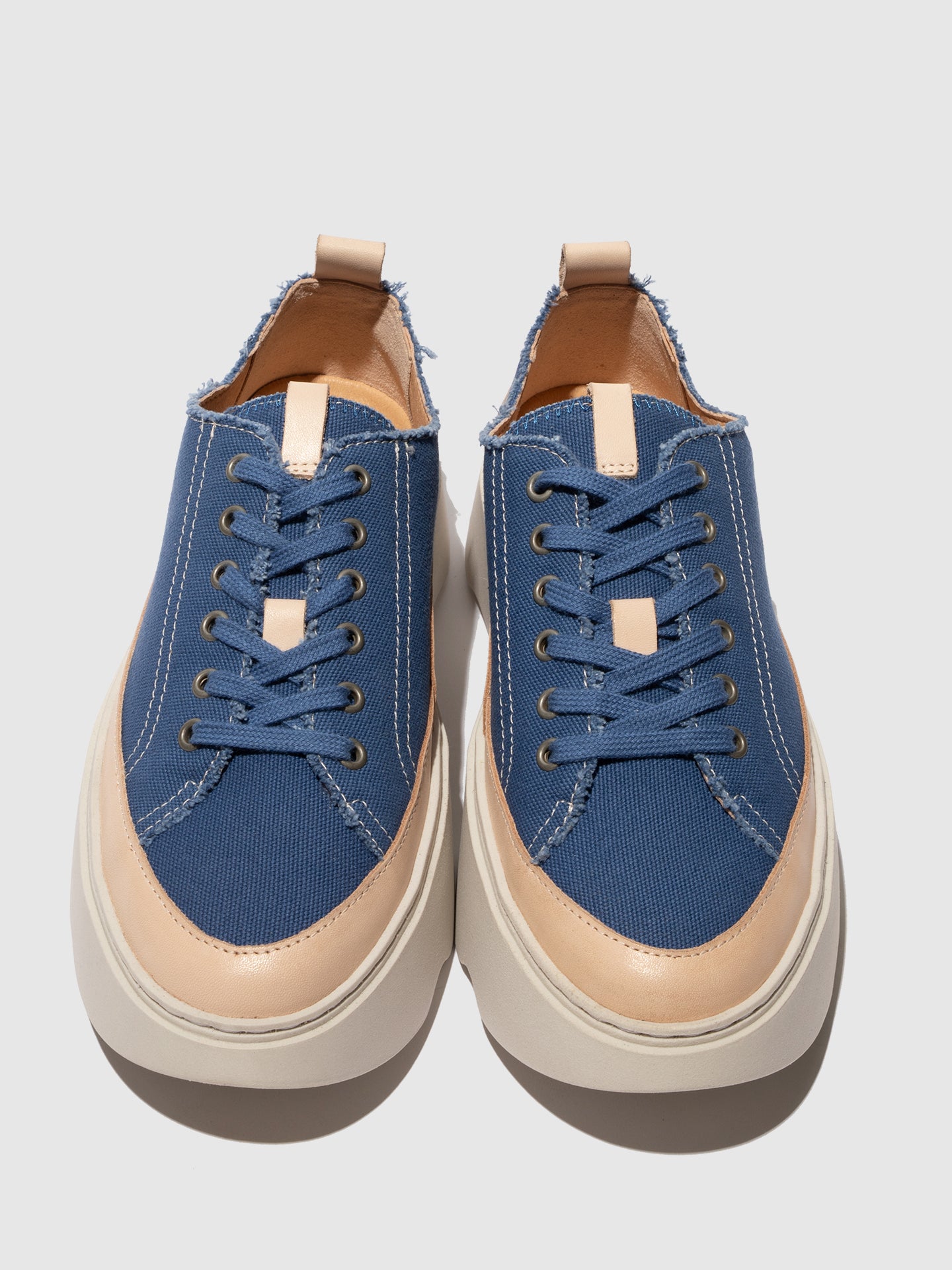 Sapatilhas em algodão reciclado FLY London FEBY jeans natural