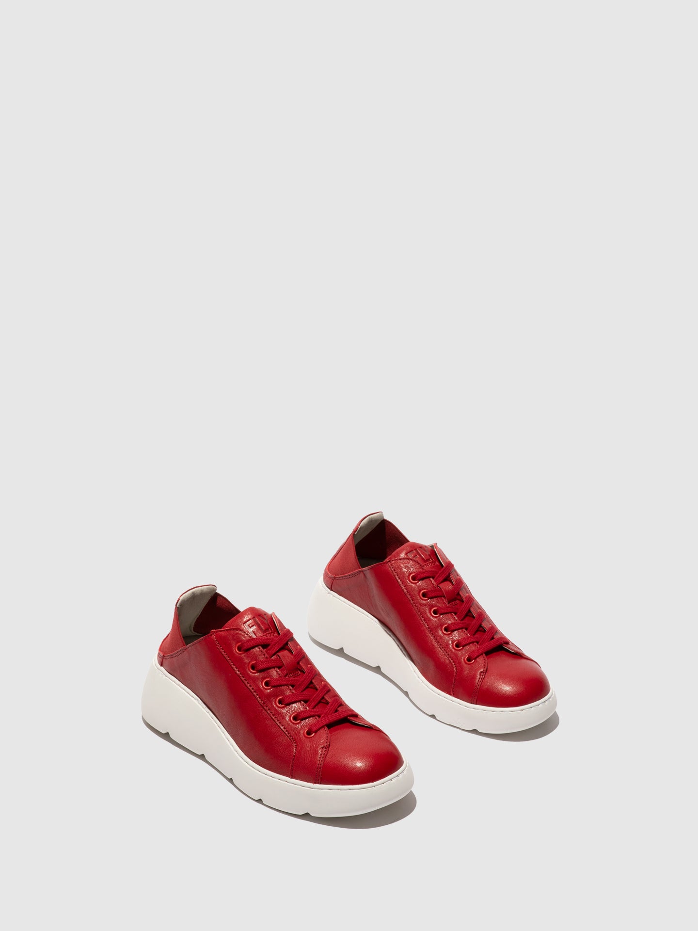 Sapatilhas em pele FLY London JOOF cherry