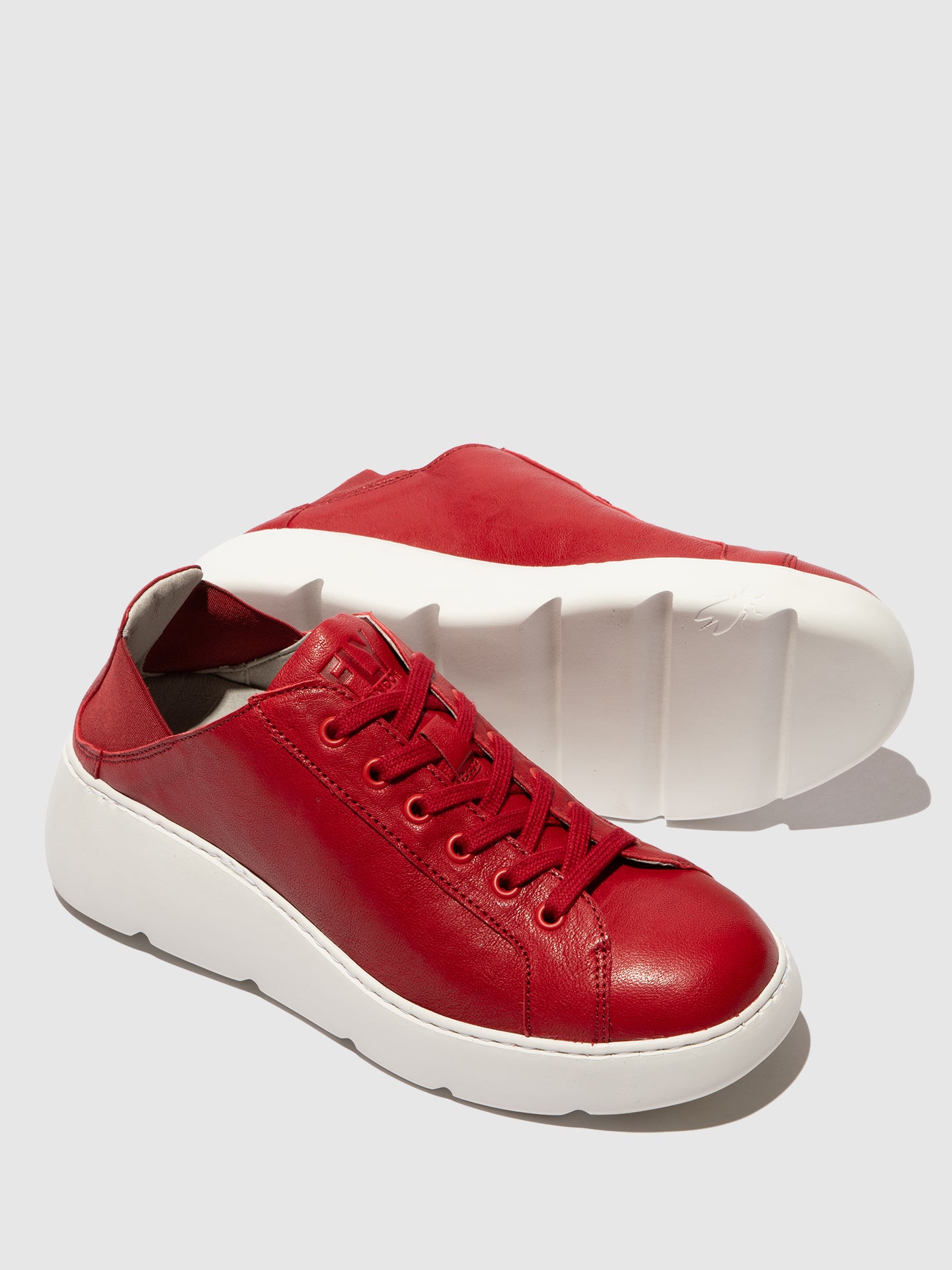 Sapatilhas em pele FLY London JOOF cherry
