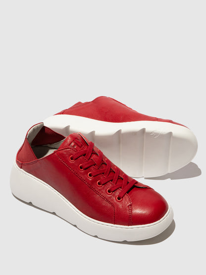 Sapatilhas em pele FLY London JOOF cherry