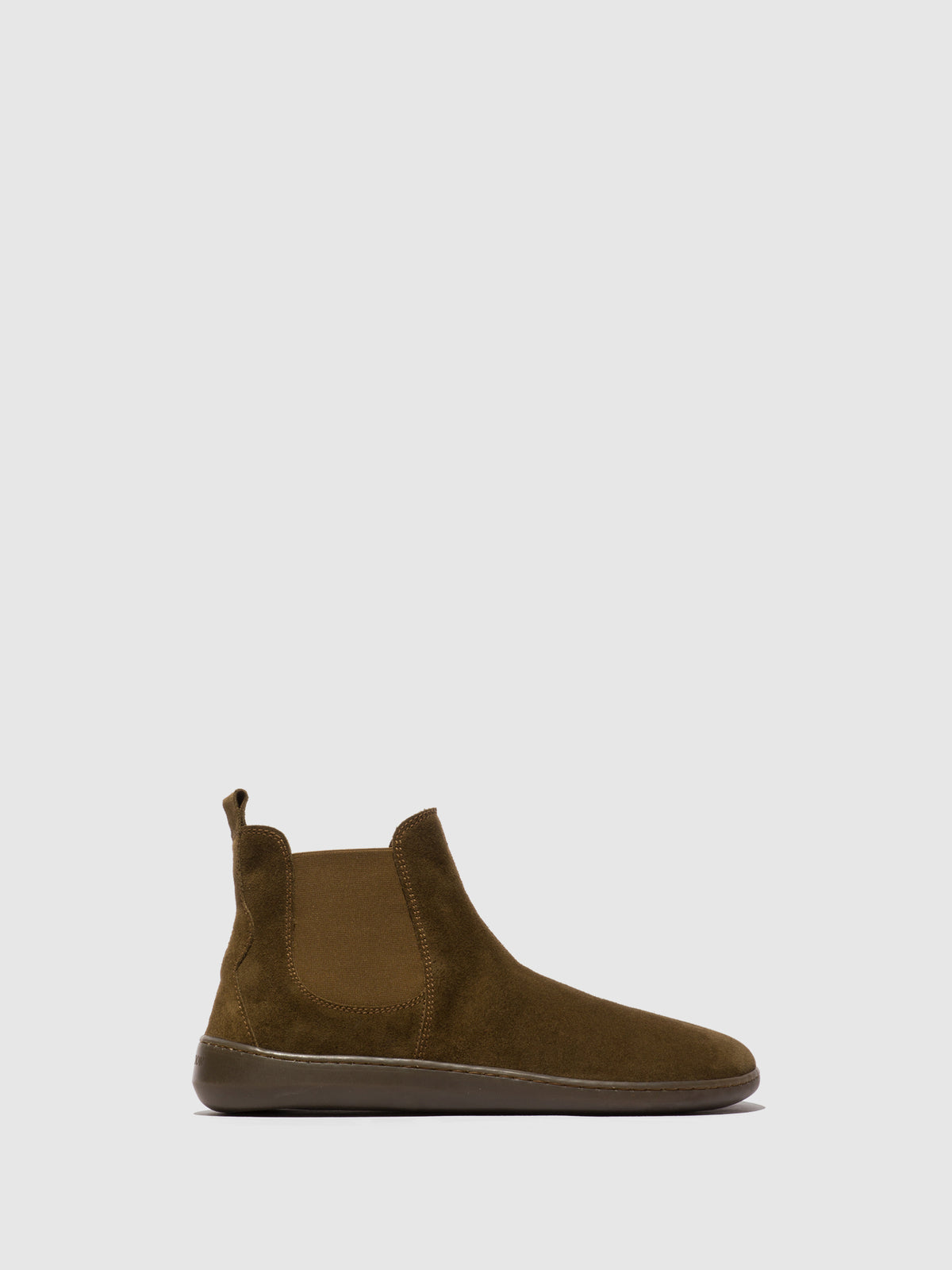 Botins em camurça FLY London COID verde-lodo