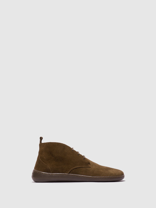 Botins em camurça FLY London CAER verde-lodo
