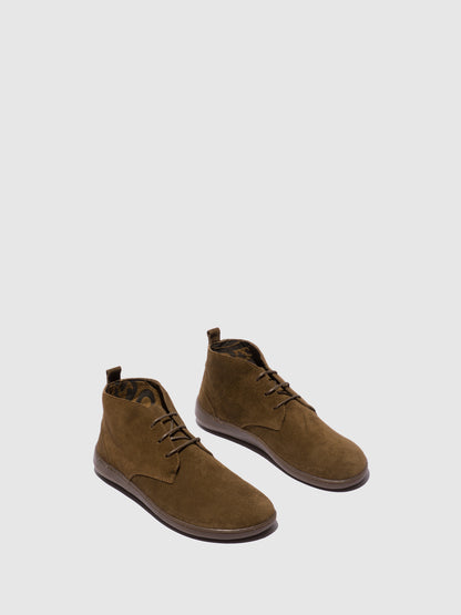 Botins em camurça FLY London CAER verde-lodo