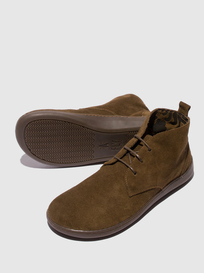 Botins em camurça FLY London CAER verde-lodo