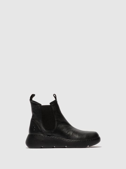 Botins em pele FLY London JERV preto