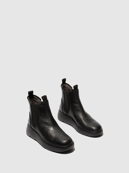 Botins em pele FLY London JERV preto