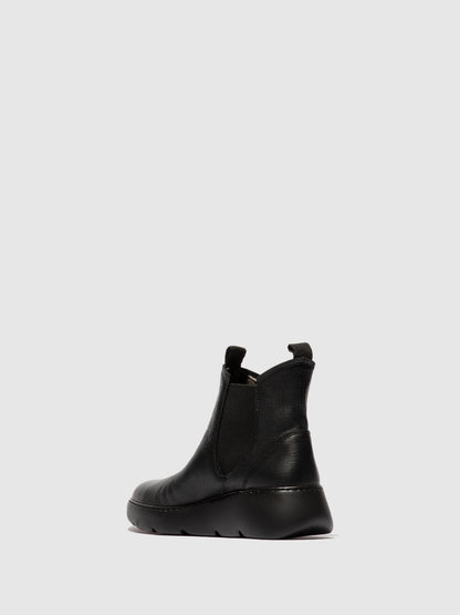 Botins em pele FLY London JERV preto