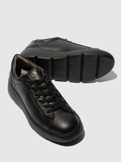 Sapatos em pele FLY London JAMY preto