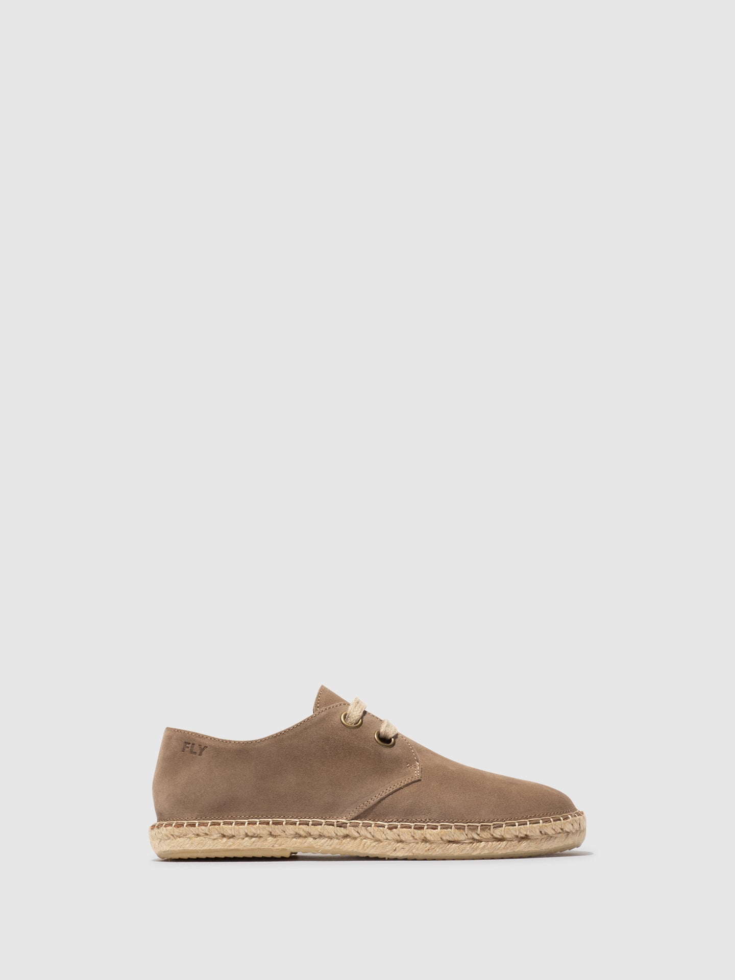 Alpercatas com atacadores em pele camurça FLY London SLIN taupe